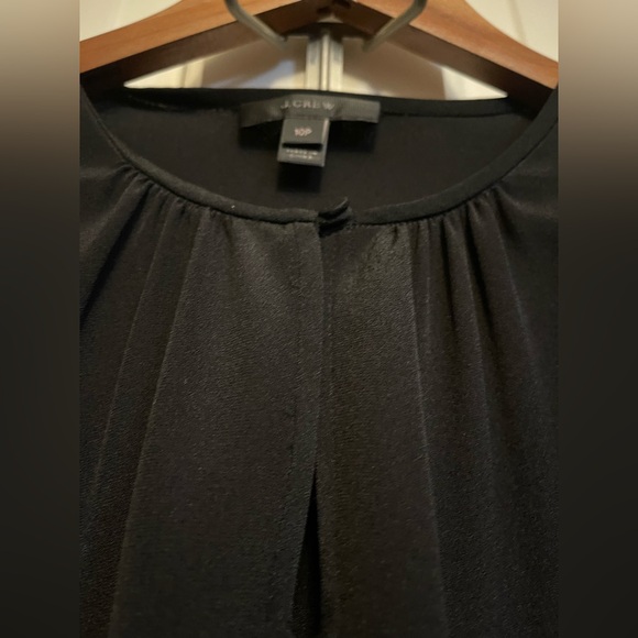 NWOT J. Crew Black Blouse with Flared Sleeves - Picture 2 of 15